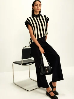 Striped Jersey Top Pants Set