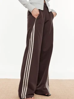 Striped Patchwork Elastic Waist Pants