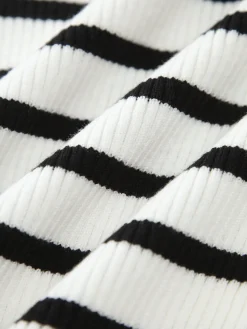 Striped Twist Detail Tube Top