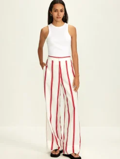 Striped Wide Leg Pants