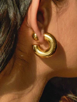Stylish C-Shaped Earrings
