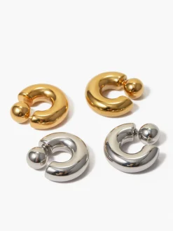 Stylish C-Shaped Earrings
