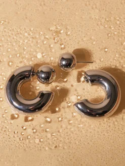 Stylish C-Shaped Earrings