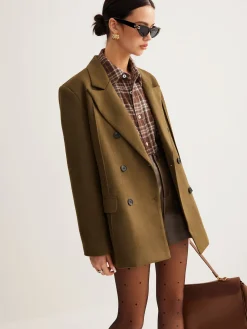 Suede Back-Slit Blazer
