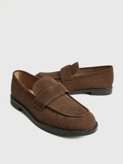 Suede Penny Loafers