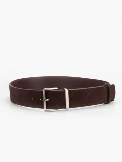 Suede Wide Buckle Belt