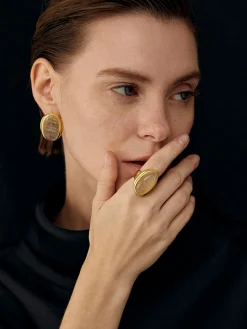 Sunshine Yellow Crystal Ring