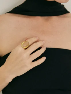 Sunshine Yellow Crystal Ring