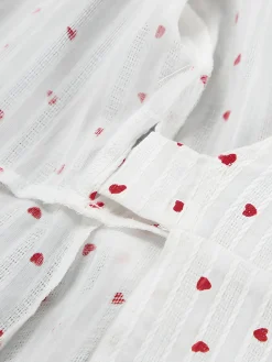 Sweetheart Textured Knotted Midi Dress