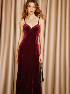 Sweetheart Velvet Cami Dress