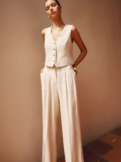 Tailored Button Suit Waistcoat