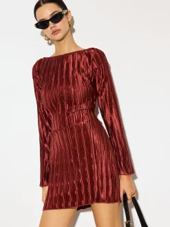 Textured Slim Short Dress