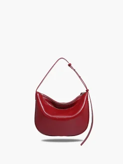 Textured Zipper Shoulder Bag
