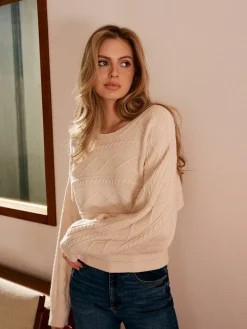 Tie Back Cable Knit Top