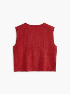 Tie Front Sweater Vest