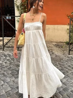 Tiered Cami Long Dress