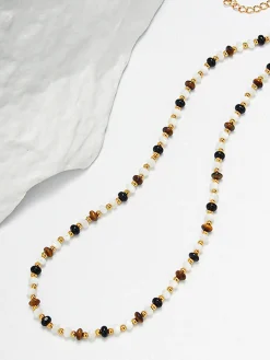 Tiger Eye Stone Beaded Necklace