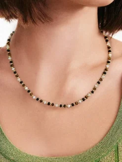 Tiger Eye Stone Beaded Necklace
