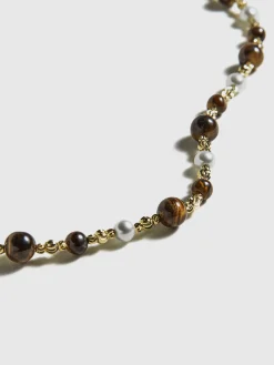 Tiger Eye Stone Choker Necklace