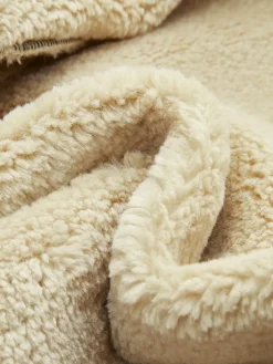 Too Blessed Sherpa Lined Shearling Leather Flight Jacket