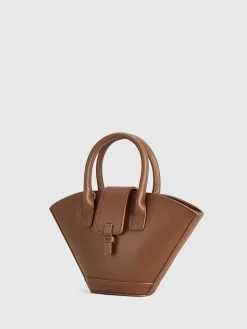 Top Handle Basket Bag