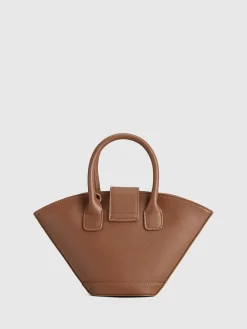 Top Handle Basket Bag