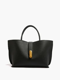 Top Handle Textured Shoulder Bag