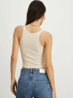 Transparent Strap Crop Tank Top