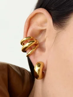 Triple Layered Chubby Hoop Ear Cuff