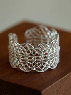 Tunnel Metal Lace Open Ring