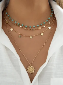 Turquoise Multi-Layered Necklace