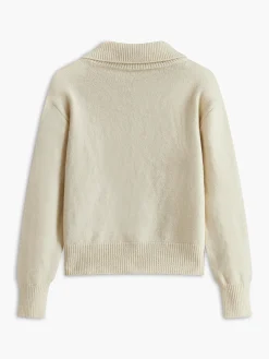 Turtleneck Contrast Button Cardigan