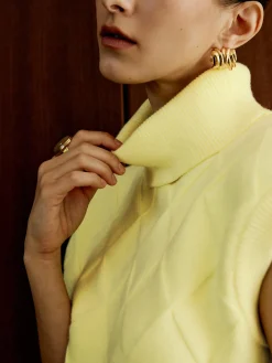 Turtleneck Diamond Sweater Vest