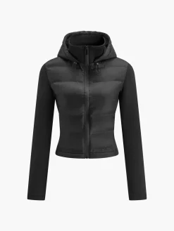 Turtleneck Hooded Slim Winter Coat