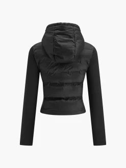 Turtleneck Hooded Slim Winter Coat