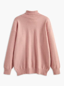 Turtleneck Split Oversized Sweater