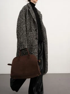 Tweed Boucle Wool Coat