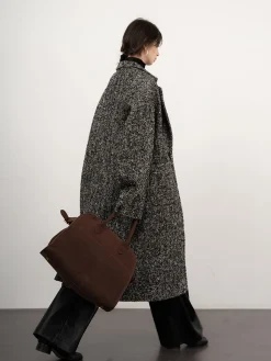 Tweed Boucle Wool Coat