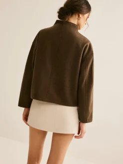 Tweed Double Zip Coat