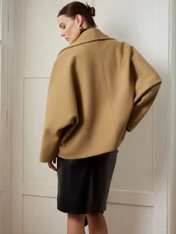 Tweed Pockets Loose Coat