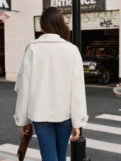 Tweed Tassel Winter Coat