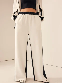 Two Tone Elastic Waist Sweatpants