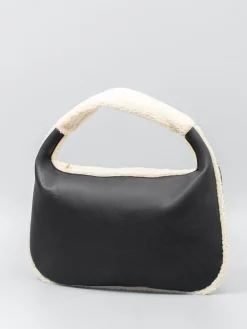 Two Tone Fleece Zipper Armpit Bag
