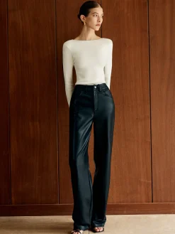 Two Tone Panel Knit Top