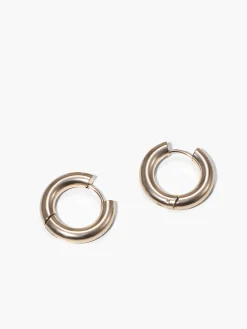 Two Tone Splicing Hoop Earrings