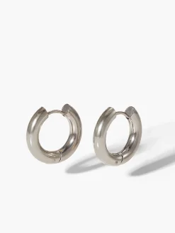 Two Tone Splicing Hoop Earrings