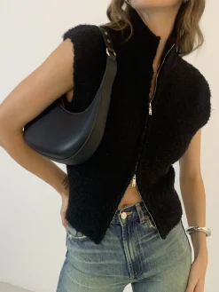 Two Way Zip Minky Cardigan
