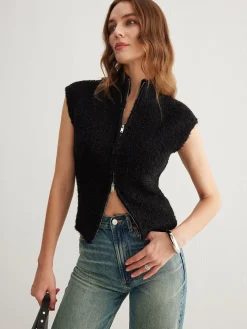 Two Way Zip Minky Cardigan