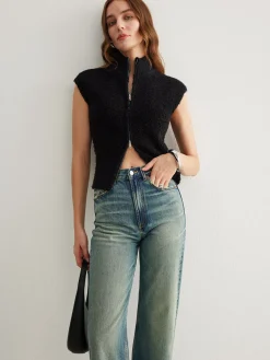 Two Way Zip Minky Cardigan