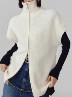 Two Way Zip Shrug Cardigan